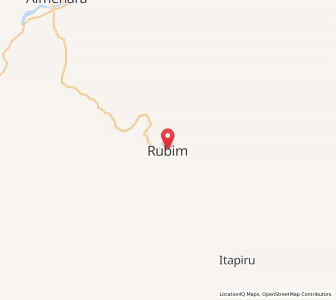 Map of Rubim, Minas Gerais