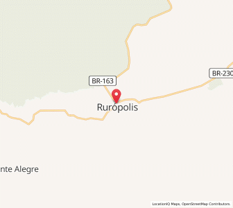 Map of Rurópolis, Pará