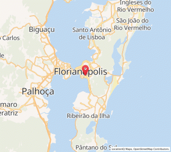 Map of Saco dos Limoes, Santa Catarina