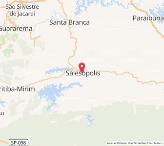 Map of Salesópolis, São Paulo