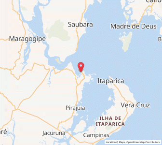 Map of Salinas da Margarida, Bahia