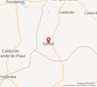 Map of Salitre, Ceará