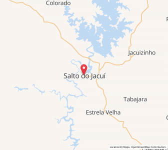 Map of Salto do Jacuí, Rio Grande do Sul