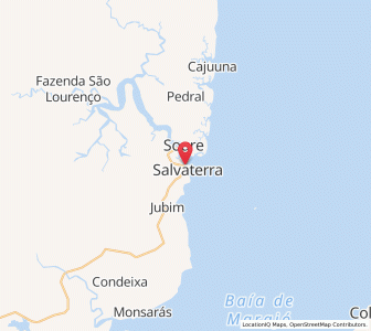Map of Salvaterra, Pará