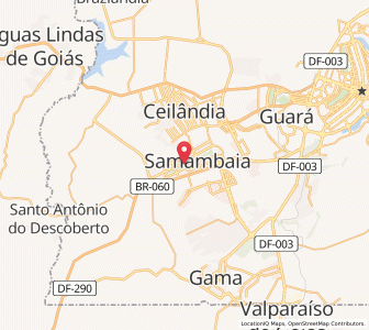 Map of Samambaia, Federal District