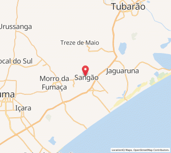 Map of Sangão, Santa Catarina