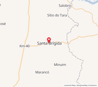 Map of Santa Brígida, Bahia