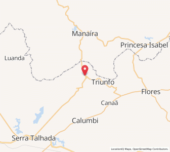 Map of Santa Cruz da Baixa Verde, Pernambuco