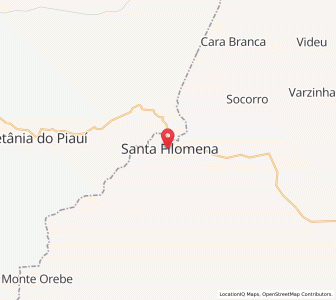 Map of Santa Filomena, Pernambuco