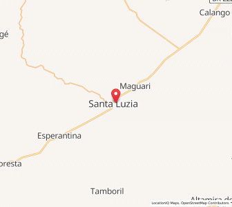 Map of Santa Luzia, Maranhão