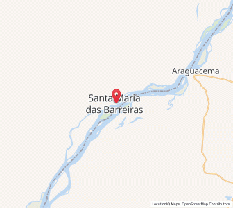 Map of Santa Maria das Barreiras, Pará