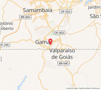 Map of Santa Maria, Federal District