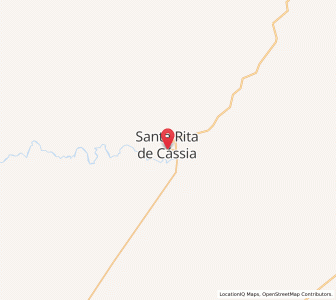 Map of Santa Rita de Cássia, Bahia