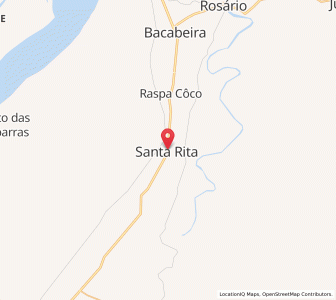 Map of Santa Rita, Maranhão