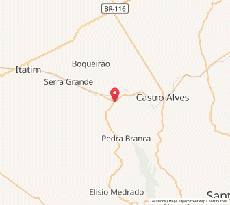 Map of Santa Teresinha, Bahia