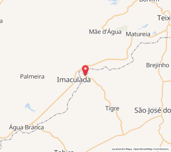 Map of Santa Terezinha, Pernambuco