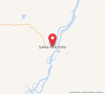 Map of Santa Terezinha, Mato Grosso