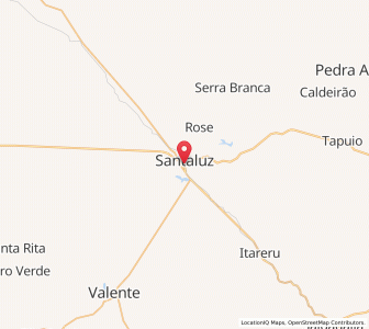 Map of Santaluz, Bahia