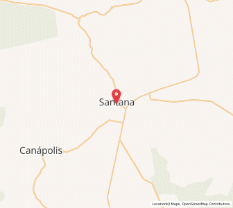 Map of Santana, Bahia