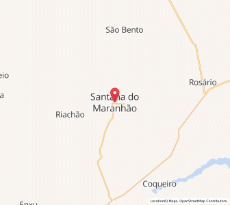 Map of Santana do Maranhão, Maranhão