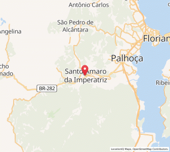 Map of Santo Amaro da Imperatriz, Santa Catarina