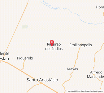 Map of Santo Anastácio, São Paulo