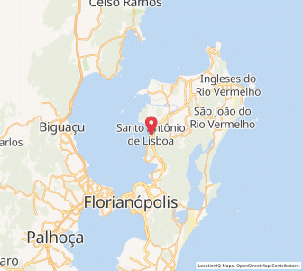 Map of Santo Antônio de Lisboa, Florianópolis