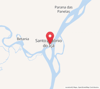 Map of Santo Antônio do Içá, Amazonas