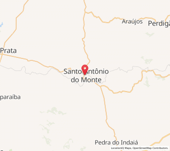 Map of Santo Antônio do Monte, Minas Gerais
