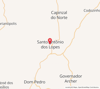 Map of Santo Antônio dos Lopes, Maranhão