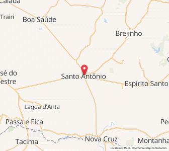 Map of Santo Antônio, Rio Grande do Norte