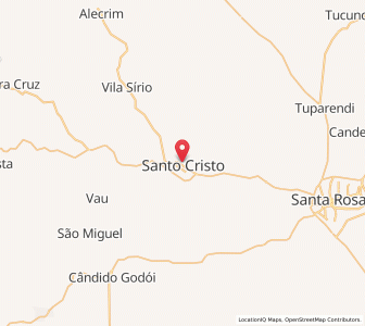Map of Santo Cristo, Rio Grande do Sul