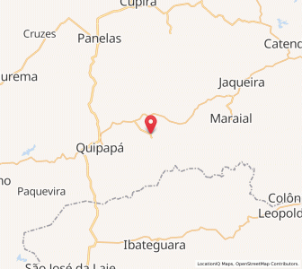 Map of São Benedito do Sul, Pernambuco