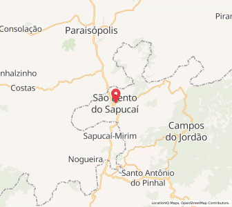 Map of São Bento do Sapucaí, São Paulo