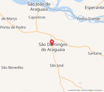 Map of São Domingos do Araguaia, Pará
