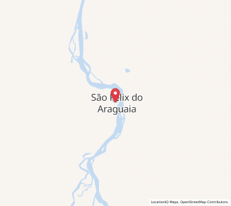 Map of São Félix do Araguaia, Mato Grosso
