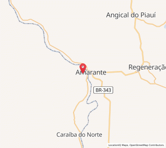 Map of São Francisco do Maranhão, Maranhão