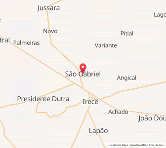 Map of São Gabriel, Bahia