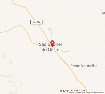Map of São Gabriel do Oeste, Mato Grosso do Sul