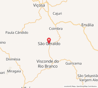 Map of São Geraldo, Minas Gerais