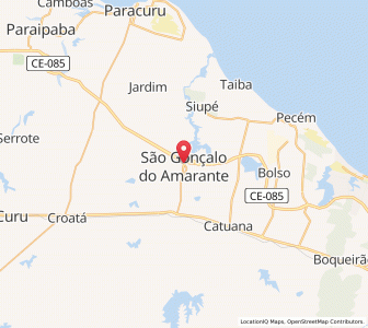 Map of São Gonçalo do Amarante, Ceará