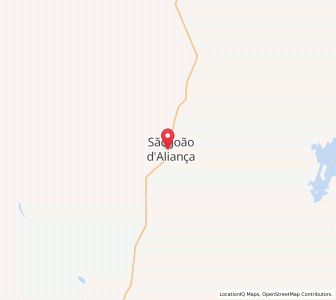 Map of São João d'Aliança, Goiás