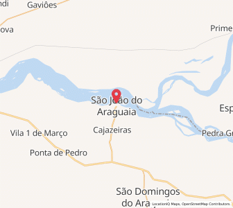 Map of São João do Araguaia, Pará