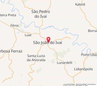 Map of São João do Ivaí, Paraná