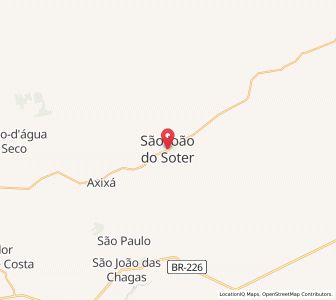 Map of São João do Soter, Maranhão