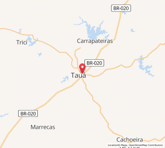 Map of São João dos Inhamuns, Ceará