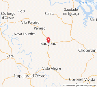 Map of São João, Paraná