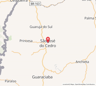 Map of São José do Cedro, Santa Catarina