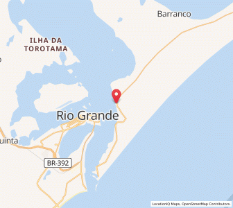 Map of São José do Norte, Rio Grande do Sul