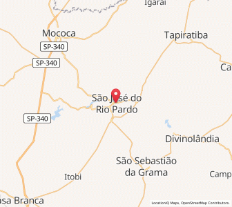 Map of São José do Rio Pardo, São Paulo